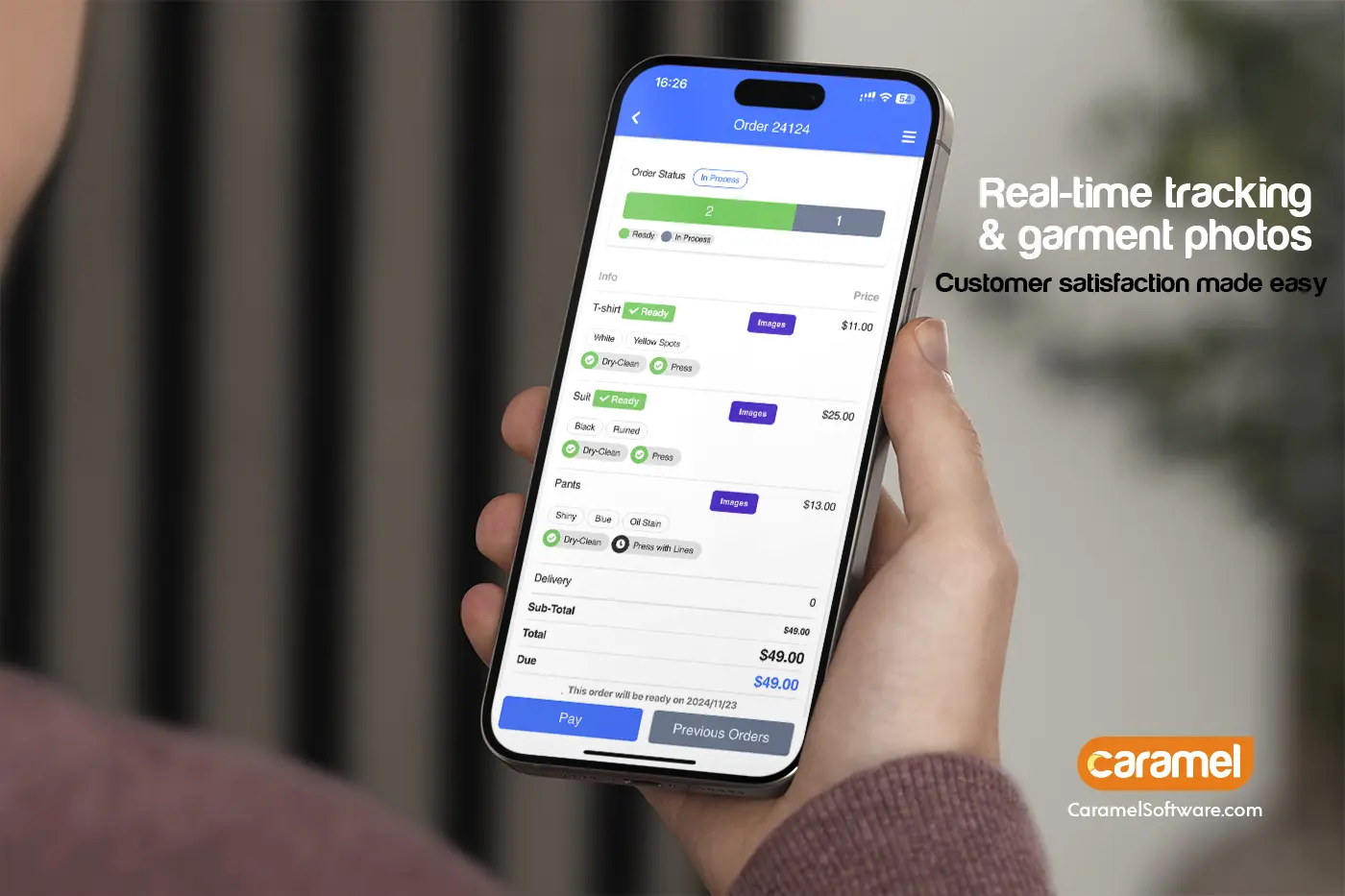 وضعیت سفارش آنلاین در خشکشویی